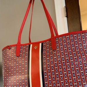 Tory Burch Gemini Tote Redstone